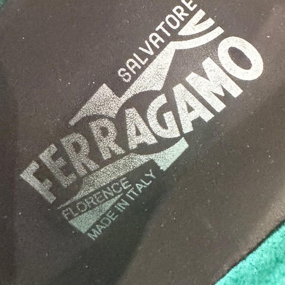 Salvatore Ferragamo Men's "Lake" Green Leather Driving Moccasins Shoes - Picture 10 of 13